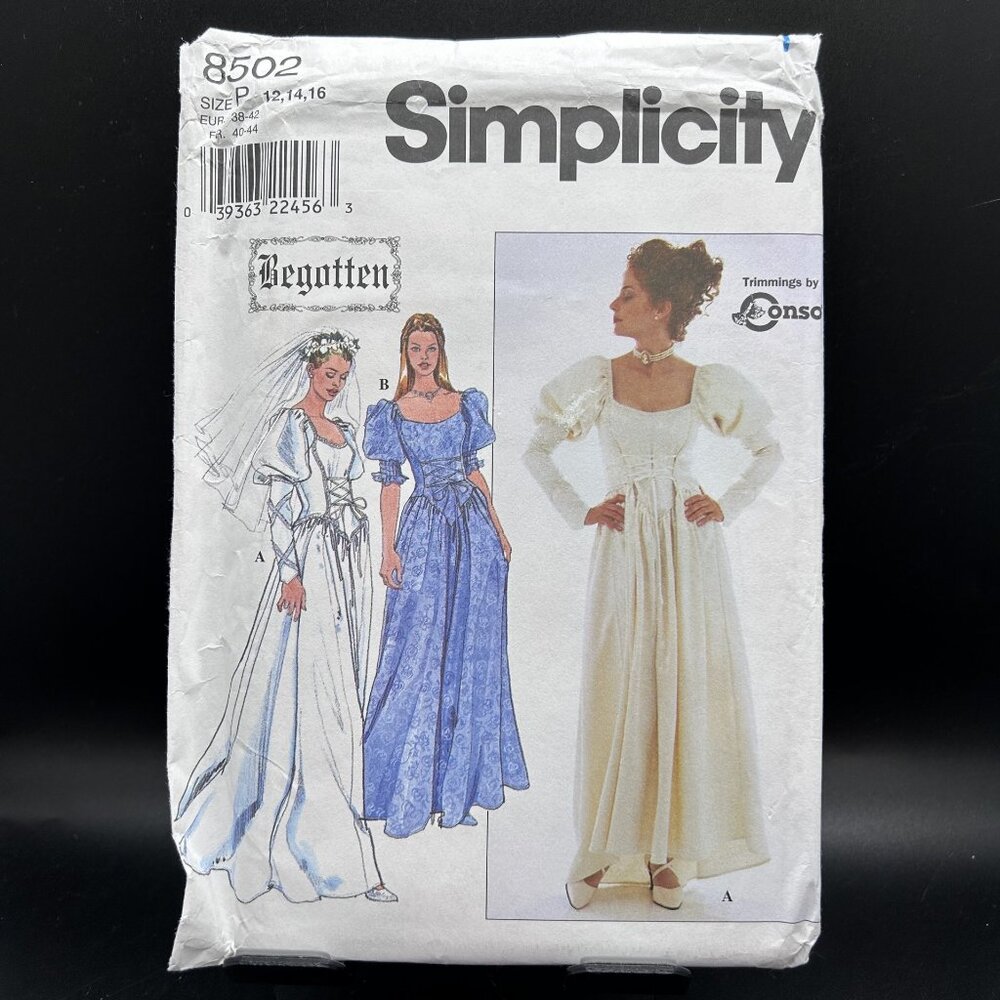 Simplicity Begotten 8502 “Misses' Dress” (12,14,16) Sewing Pattern Uncut FF